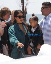 WENN Kim Kardashian West Kanye West North West Saint West Nobu Malibu Chrissy Teigen John Legend Baby Luna