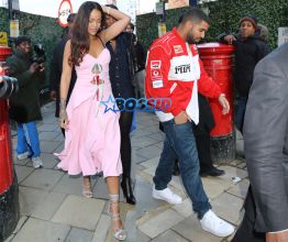 SplashNews Rihanna Drake surprise party at Tape nightclub in London for Nicole Scherzinger birthday leave at 6 am