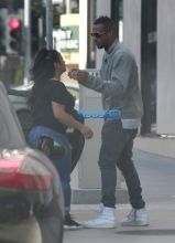 Exclusive Marlon Wayans getting dropped off by a mystery woman in Beverly Hills, California June 6, 2016. kissing goodbye. FameFlynet