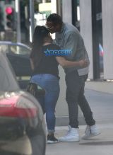 Exclusive Marlon Wayans getting dropped off by a mystery woman in Beverly Hills, California June 6, 2016. kissing goodbye. FameFlynet