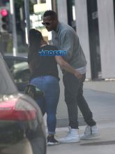 Exclusive Marlon Wayans getting dropped off by a mystery woman in Beverly Hills, California June 6, 2016. kissing goodbye. FameFlynet