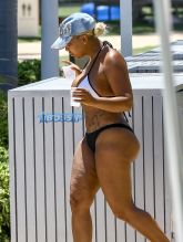 Video vixen Kim 'Kimbella' Vanderhee Miami, Florida on June 28, 2016. cold drinks FameFlynet