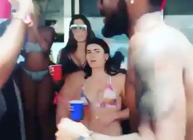 Kyrie Irving's Yacht party with white girls