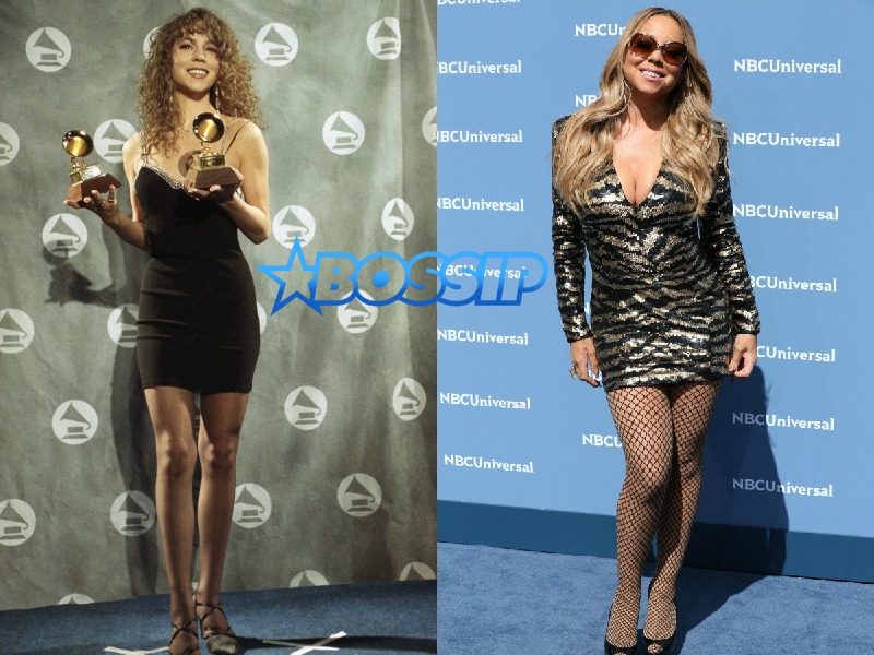 Mariah Carey then and now