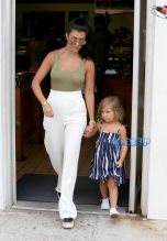 FameFlynetPictures La Jolla Mary Jo Campbell birthday dinner Shannon & Co children's boutique Kardashian family Blac Chyna Scott Disick Penelope Mason Reign North Saint West Kim Kardashian Khloe Kourtney Kris Jenner Corey Gamble