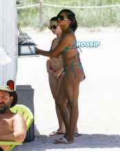Claudia Jordan Miami Green Bikini FameFlynetPictures