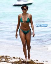 Claudia Jordan Miami Green Bikini FameFlynetPictures