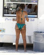 Claudia Jordan Miami Green Bikini FameFlynetPictures