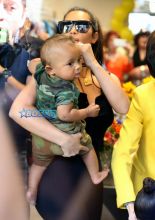 FameFlynetPictures La Jolla Mary Jo Campbell birthday dinner Shannon & Co children's boutique Kardashian family Blac Chyna Scott Disick Penelope Mason Reign North Saint West Kim Kardashian Khloe Kourtney Kris Jenner Corey Gamble