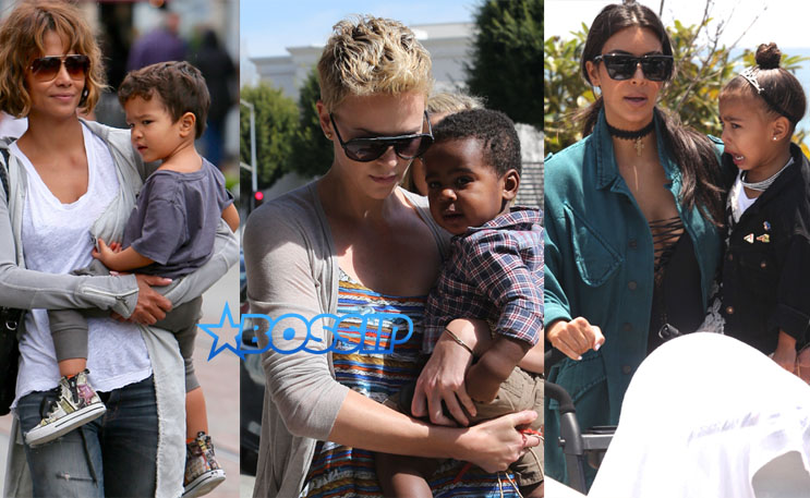 Halle Berry Charlize Theron Kim Kardashian West kids