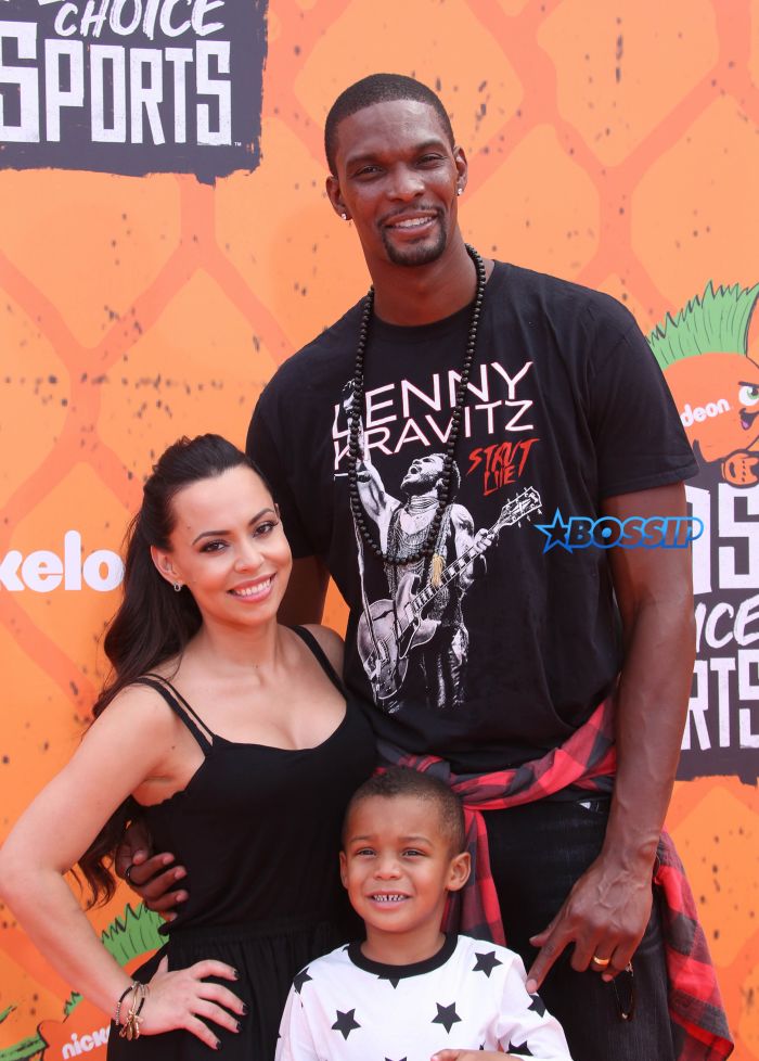 Nickelodeon’s Kids’s Choice Sports 2016 held at UCLA’s Pauley Pavilion - Arrivals Featuring: Chris Bosh, Family Where: Westwood, California, United States When: 14 Jul 2016 Credit: FayesVision/WENN.com