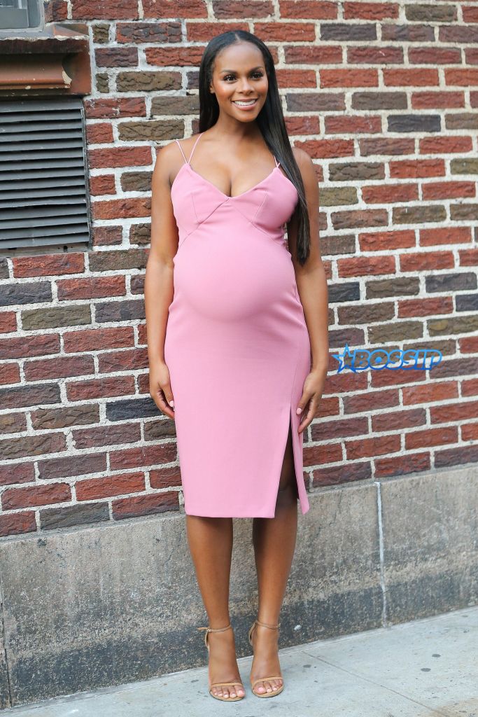 New York, NY - New York, NY - Pregnant Tika Sumpter strikes a pose after a guest appearance on 'The Late Show with Stephen Colbert'. The actress has been making the rounds promoting her latest film, 'Southside with You'. Tika showed off her bulging baby bump in a flattering pink dress. AKM-GSI 23 AUGUST 2016 To License These Photos, Please Contact : Maria Buda (917) 242-1505 mbuda@akmgsi.com or Mark Satter (317) 691-9592 msatter@akmgsi.com sales@akmgsi.com