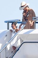 Blue Ivy Carter Jay Z Beyonce yacht Capri Italy sunglasses swimsuit coverup AKM-GSI