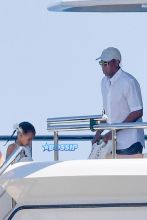 Blue Ivy Carter Jay Z Beyonce yacht Capri Italy sunglasses swimsuit coverup AKM-GSI