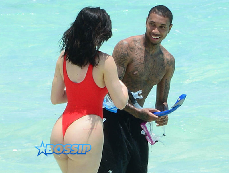 *EXCLUSIVE* Kylie Jenner puts her Baywatch Birthday Suit on for Tyga