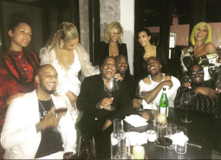 Beyonce and Jay Z along with Swizz Beatz, and Alicia Keys dinner at Pasquale Jones after the VMA's.Instagram Diddy Cassie Kanye West Kim Kardashian
