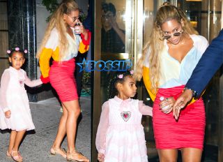 Beyoncé Knowles Blue Ivy Carter shopping Bergdorf Goodman SplashNews