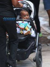 FameFlynetPictures 52166483 Kim Kardashian and Kanye West's children North and Saint West are seen leaving their apartment with their nanny in New York City, New York on September 7, 2016.