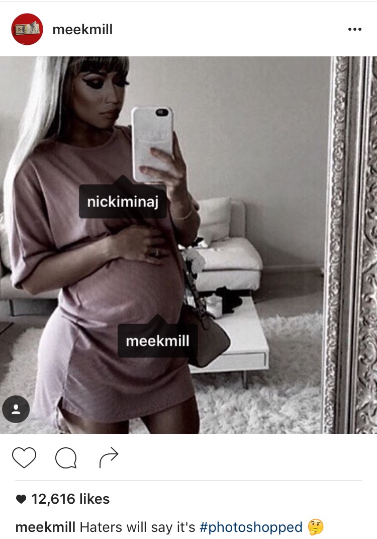 Nicki Minaj Instagram Meek Mill Pregnancy Rumors