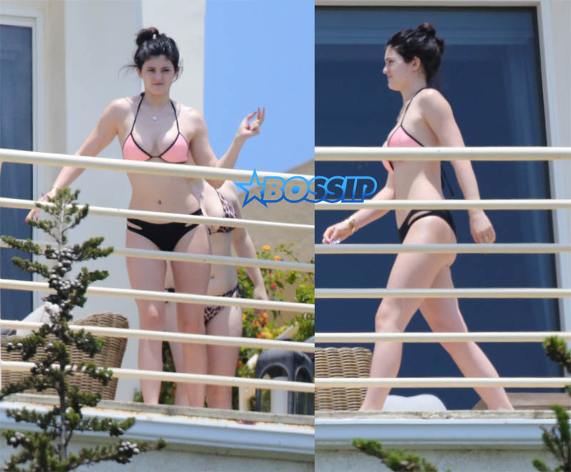 AKM-GSI Kylie Jenner bikini 2013 pictures BEFORE enhancements