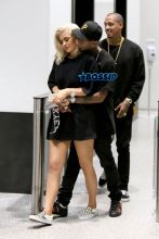 Kylie Jenner Tyga Kanye West Studio pda engagement rumors AKM-GSI