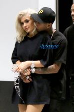 Kylie Jenner Tyga Kanye West Studio pda engagement rumors AKM-GSI