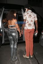 La La Anthony and Carmelo Anthony Beyonce's Soul Train-Themed Birthday Party in New York City SplashNews
