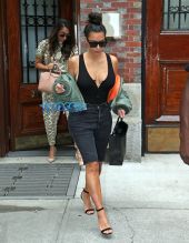 Kim Kardashian and Lala Anthony spa on the Upper Eastside in New York City. SplashNews