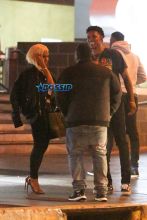 Laker's star Nick Young has dinner in Los Angeles with Paloma Ford and friends. Young couldn't keep his hands off the sexy blonde, and couldn't hide his joy! Took her home AKM-GSI