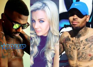 Ray J Norwood Baylee Curran Chris Brown courtesy and Instagram photos