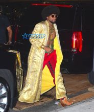 SplashNews Usher Beyonce Birthday Party Gold Robes Soul Train Nomad Hotel