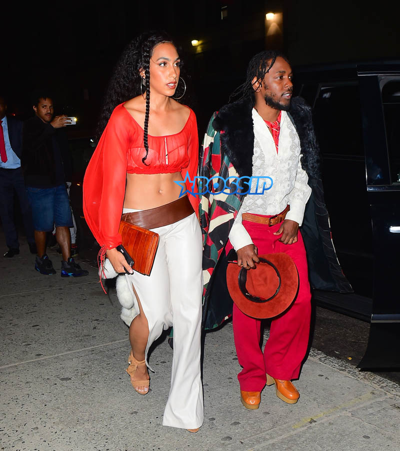 Kendrick Lamar Whitney  SplashNews Beyonce Birthday Party Nomad Hotel 