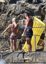 AKM-GSI Donatella Versace Portofino Italy male friend bikini beach