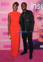 Issa Rae Y’Lan Noel SplashNews Premiere of HBO'S new comedy series 'Insecure' held at Nate Holden Performing Arts Center in Los Angeles, California on October 6, 2016.