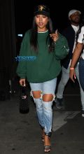 Actress Karrueche Tran Warwick night club in West Hollywood, Los Angeles, SplashNews