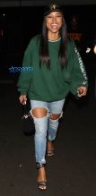 Actress Karrueche Tran Warwick night club in West Hollywood, Los Angeles, SplashNews