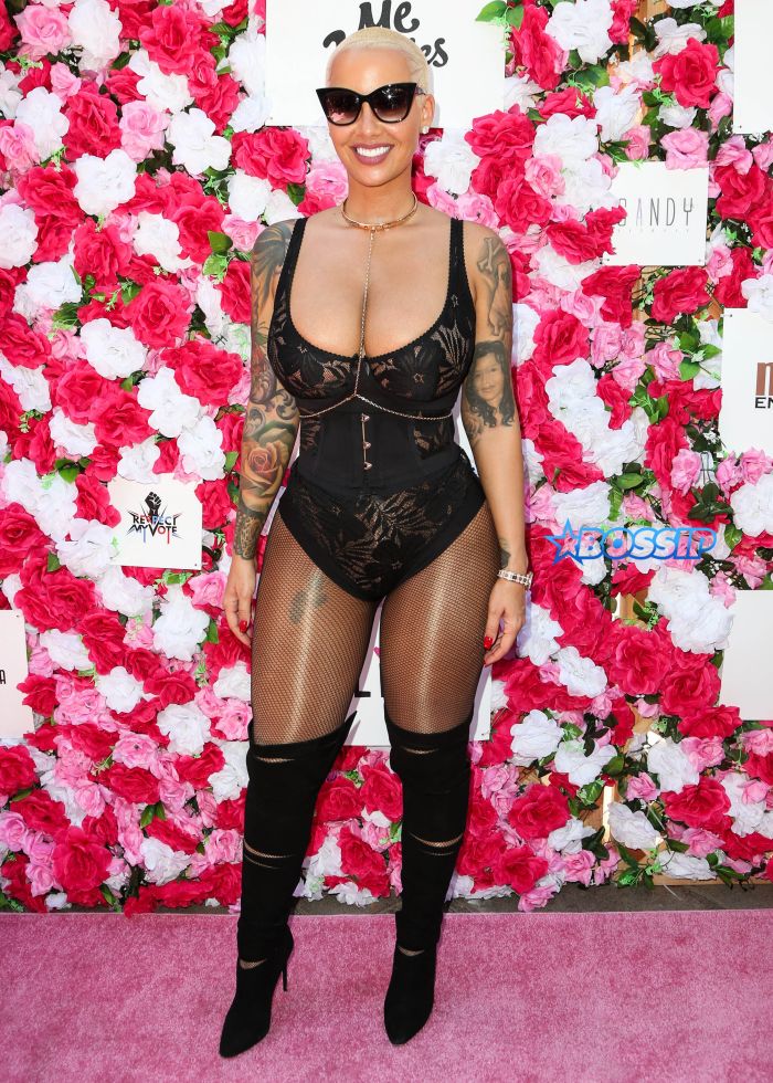 LOS ANGELES, CA, USA - OCTOBER 01: Amber Rose arrives at the her SlutWalk 2016 held at Pershing Square on October 1, 2016 in Los Angeles, California, United States. (Photo by Image Press/Splash News) Pictured: Amber Rose Ref: SPL1365631 011016 Picture by: Image Press / Splash News Splash News and Pictures Los Angeles:310-821-2666 New York:212-619-2666 London:870-934-2666 photodesk@splashnews.com 