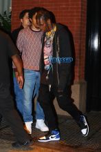 SplashNews Rihanna checks out of her hotel minutes after her ex Travis Scott was seen leaving the same hotel in Soho, New York