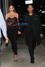 Chrissy Teigen John Legend SplashNews Kris Jenner birthday Party Catch Restaurant LA