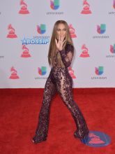 SplashNews Jennifer Lopez Sequins Jumpsuit Latin Grammy Awards