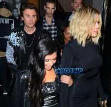 Kourtney Khloe Kardashian SplashNews Kendall Jenner Catch LA Birthday Dinner