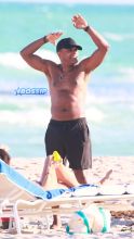 Maxwell afternoon at the beach with a new brunette girl in Miami Beach, FL. H rumored break up earlier this year w/ Lithuanian supermodel Deimante Guobyte. Maxwell, 43, blue bikini clad friend. SplashNews
