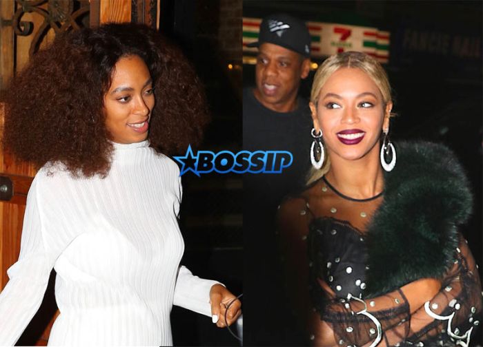AKM-GSI Beyoncé Jay Z Tina Lawson Alan Ferguson support Solange Knowles Saturday Night Live appearance at afterparty