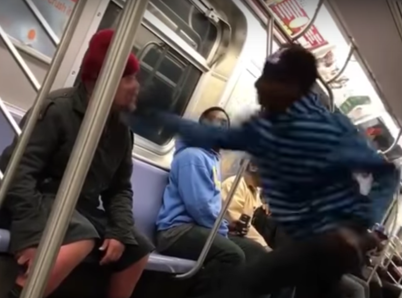 subway-train-fight-with-racist