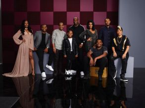 FIRST FAMILY OF HIP HOP -- Season:1 -- Pictured: (l-r) Eseni Ellington, Rhondo Robinson, Darnell Robinson, Sasha Robinson, Leland Robinson Sr., Lea Robinson, Kasin Robinson, Antonio Jordan, Shanell Jones -- (Photo by: Virginia Sherwood/Bravo)