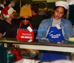 Pharrell Williams Helen Lasichanh and his parents Los Angeles Mission SplashNews