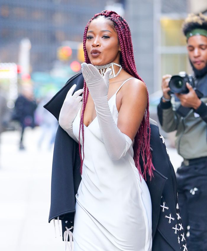 Keke Palmer blows a kiss at her fans while leaving an office building in New York City Pictured: Keke Palmer Ref: SPL1411712 151216 Picture by: Felipe Ramales / Splash News Splash News and Pictures Los Angeles: 310-821-2666 New York: 212-619-2666 London: 870-934-2666 photodesk@splashnews.com 
