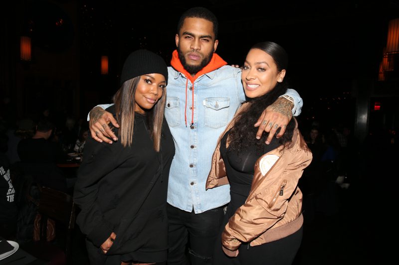Lala, Gabrielle Union and Dave East At DeLeon Tequila Dinner Getty Images