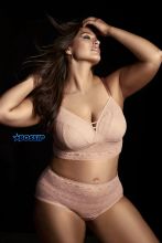Ashley Graham flaunts her curves in this holiday lingerie collection. The plus size model, 28, shows off the line from Canadian firm, Addition Elle. posing in the company's underwear and getting 'papped' by photographers as she wears the collection. Splash/Addition Elle*