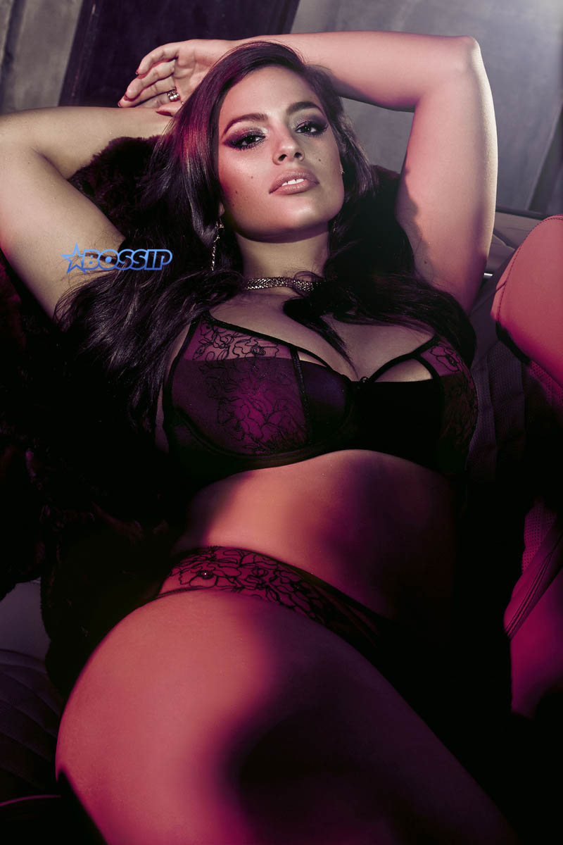 Plus-Size Model Ashley Graham Poses in Sexy Lingerie For Her New Line